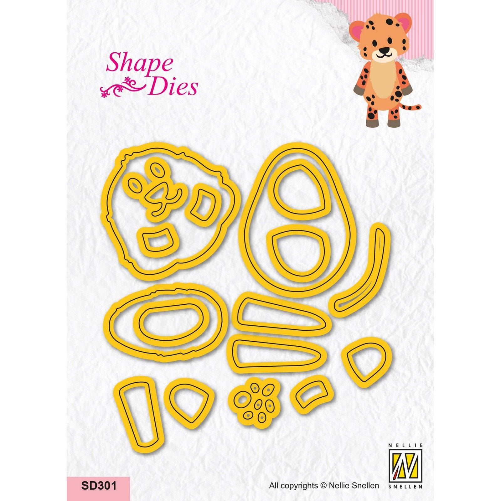 Le choix de Nellie • matrices en forme de guépard 25 pcs.