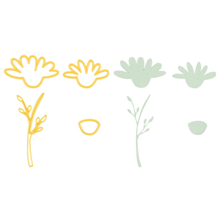 Le choix de Nellie • Matrices forme marguerite 4pcs.