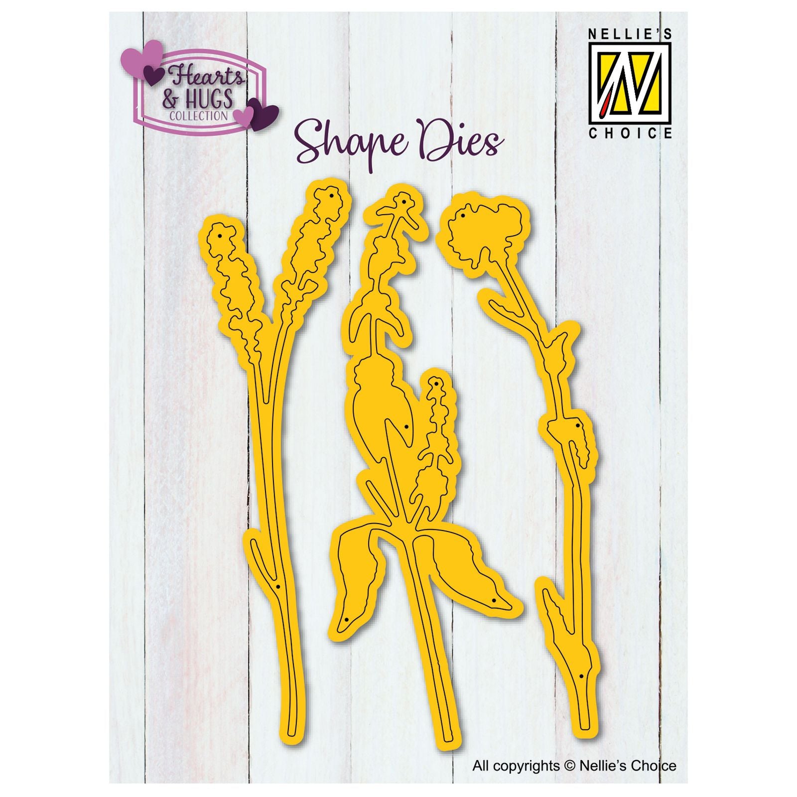 Le choix de Nellie • matrices forme fleurs 3x10x3cm 3pcs.