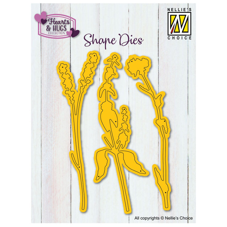 Le choix de Nellie • matrices forme fleurs 3x10x3cm 3pcs.