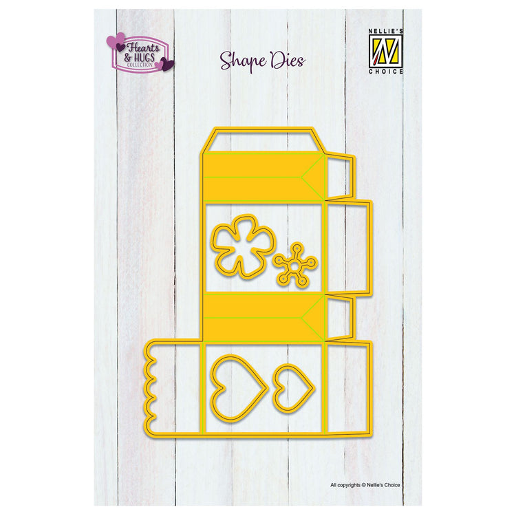 Le choix de Nellie • Boîte à matrices de forme coeurs 5pcs.
