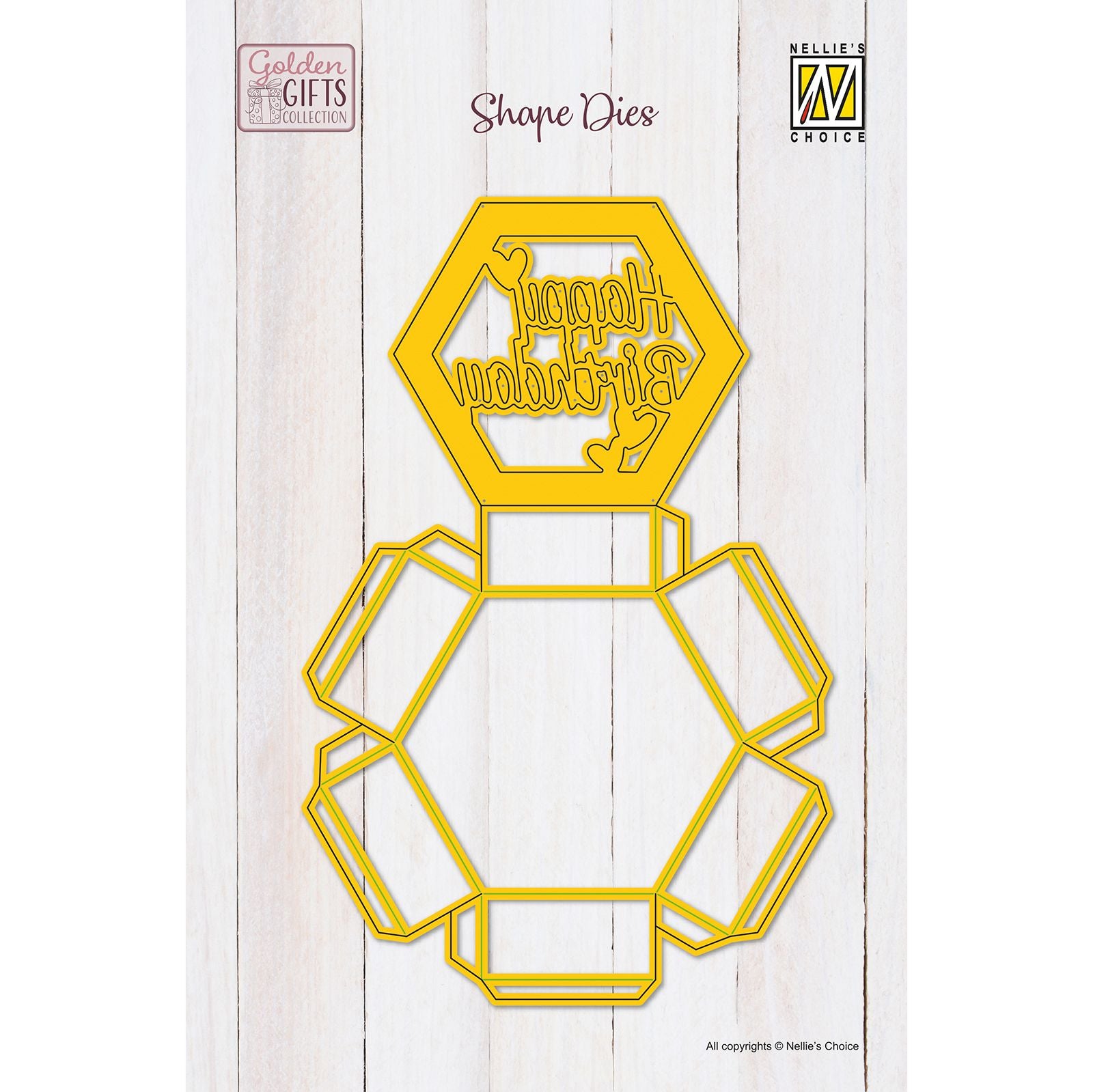 Le choix de Nellie • Matrices de forme Hexagone Shadowbox