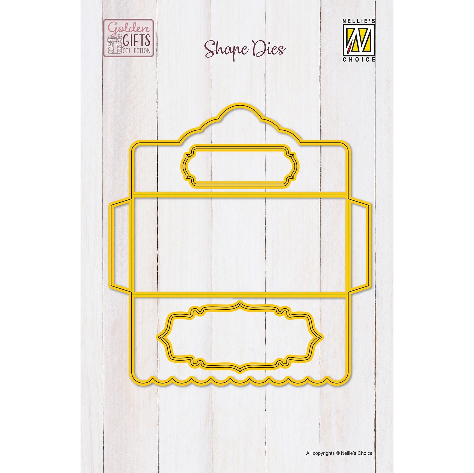 Le choix de Nellie • matrices de forme enveloppe cadeau 3pcs.
