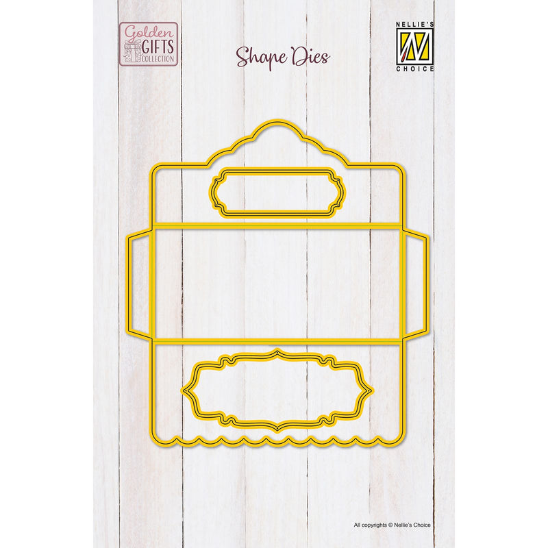 Le choix de Nellie • matrices de forme enveloppe cadeau 3pcs.