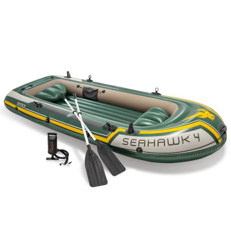 Intex Seahawk 4 Set - Bateau pneumatique quadruple