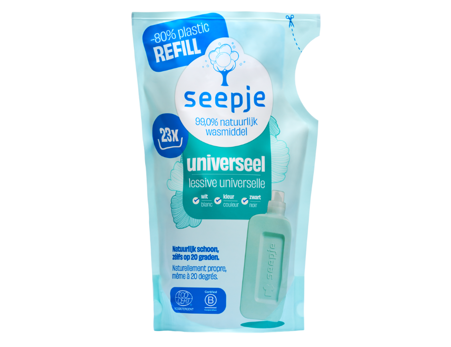 SEEPJE REFILL - DÉTERGENT DE LIQUIDE - UNIVERSAL - JASMINE SPUCHING