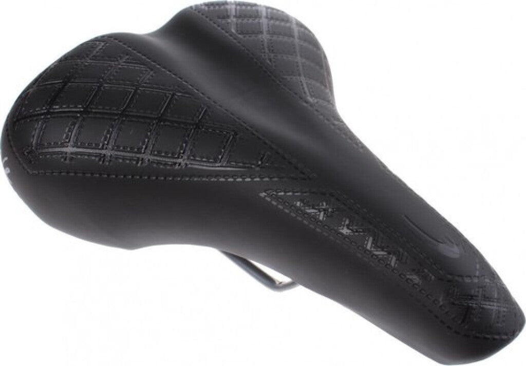 Bicycle Saddle Selle Bassano Cafe Racer Bobber pour hommes - noir