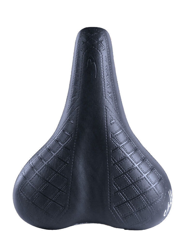 Bicycle Saddle Selle Bassano Cafe Racer Bobber pour hommes - noir