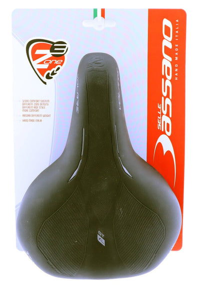 Selle Bassano Selle Bassano Saddle Volare Icon gt xl incl. Lampe, noire
