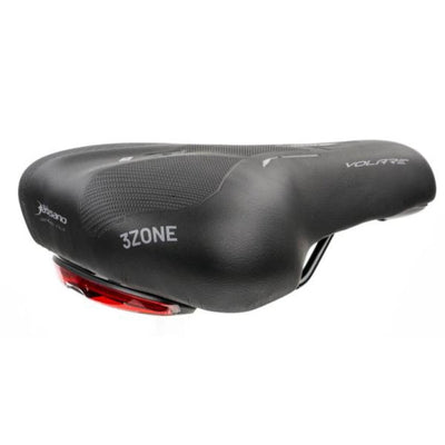 Selle Bassano Selle Bassano Saddle Volare Icon gt xl incl. Lampe, noire