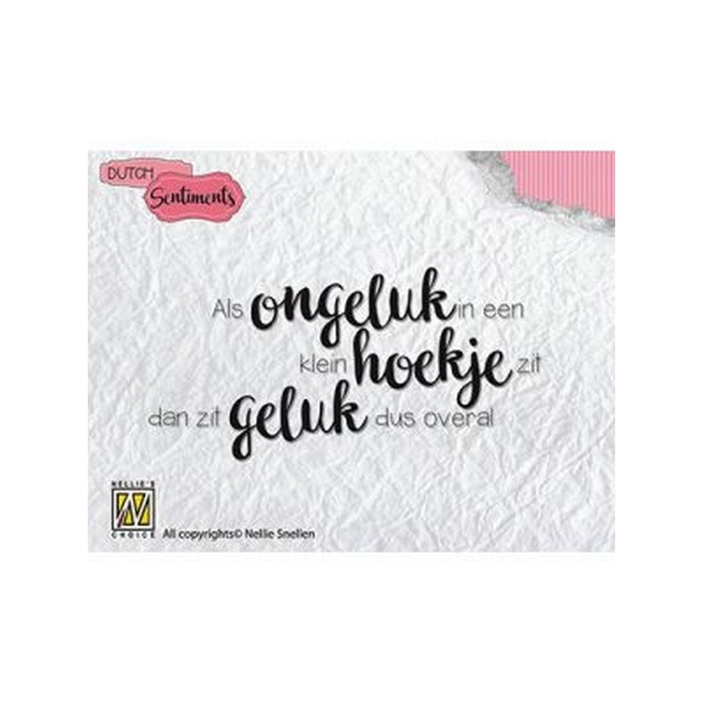 Le choix de Nellie • tampon transparent Néerlandais 1 comme accident