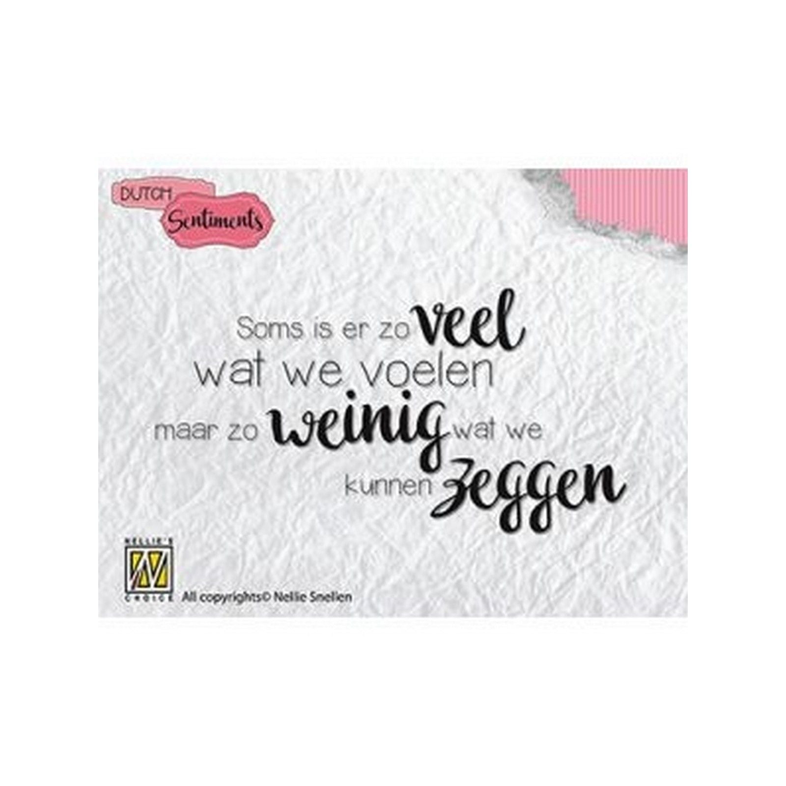 Le choix de Nellie • tampon transparent Néerlandais 5 parfois il y en a tellement