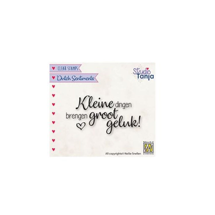 Le choix de Nellie • tampon transparent Les petites choses hollandaises apportent un grand bonheur…
