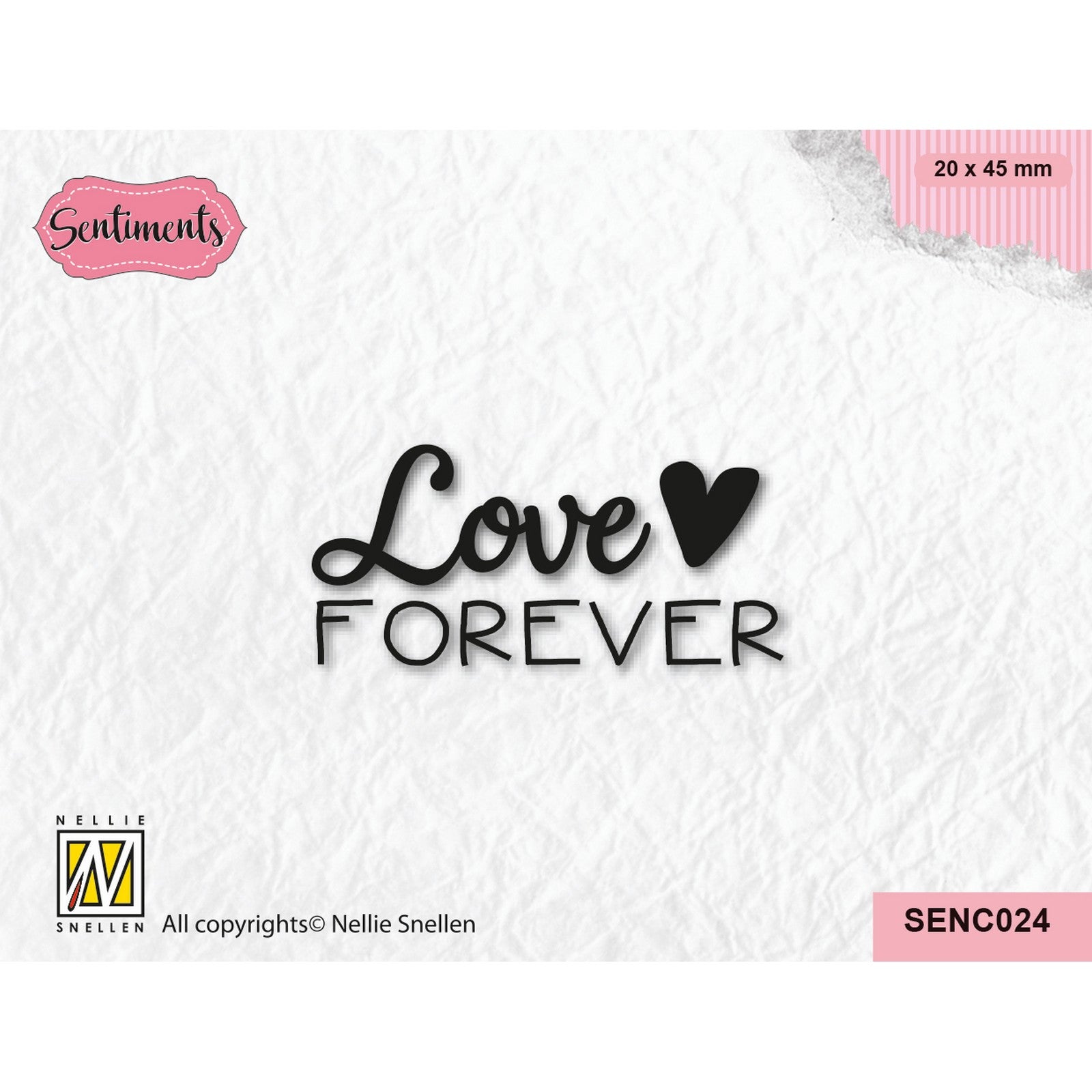 Le choix de Nellie • Tampon transparent Love Forever