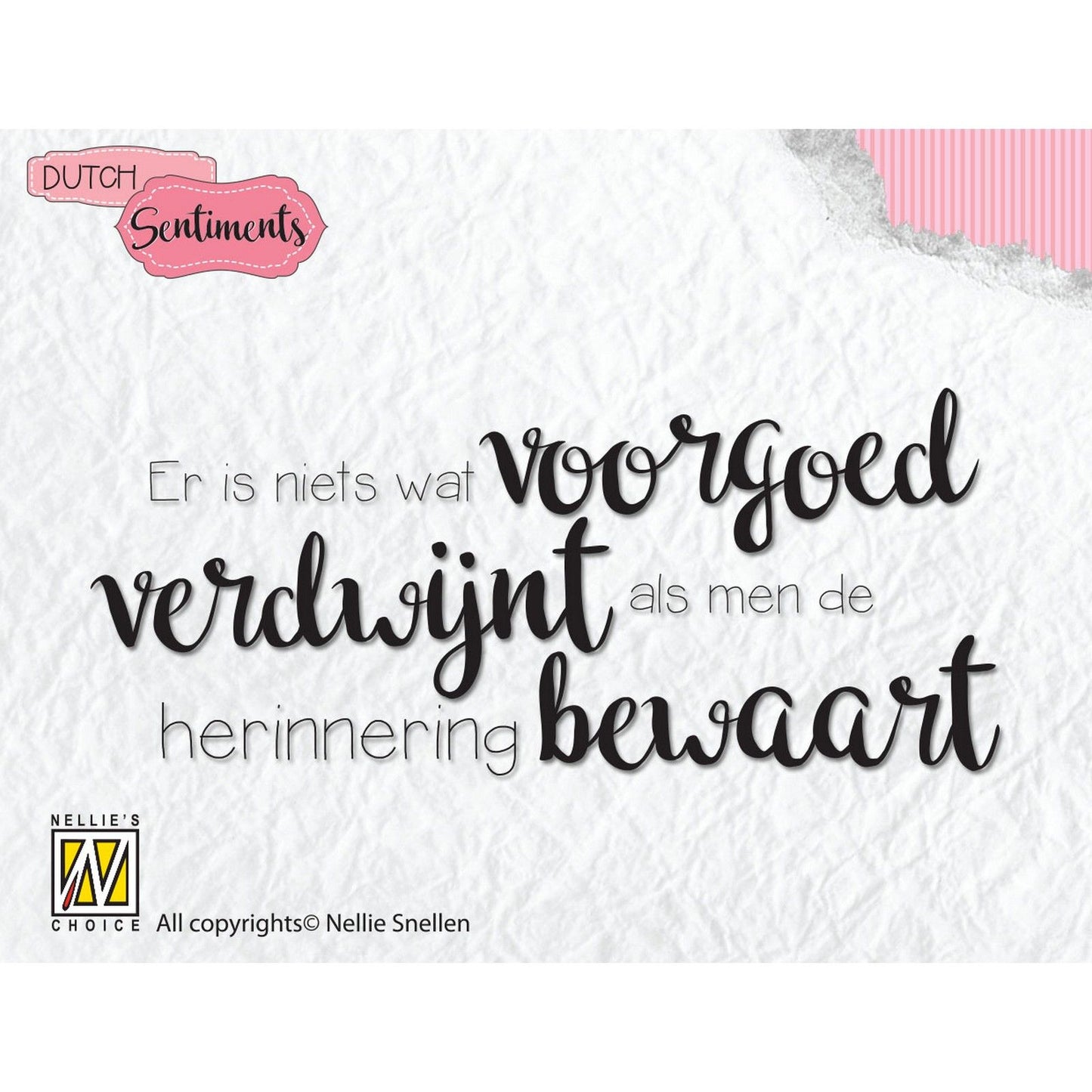 Le choix de Nellie • tampons clairs sentiments hollandais pour toujours