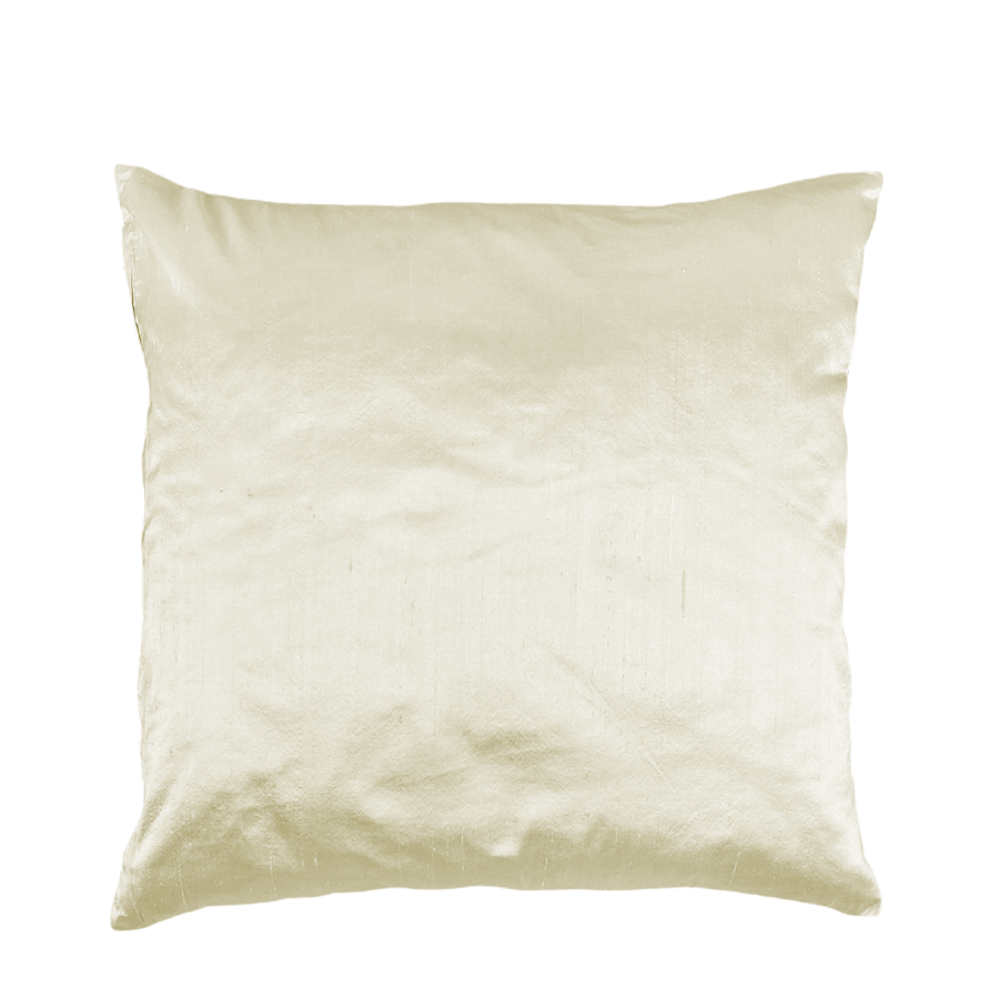 Housse de coussin Seq home soie champagne 45x45cm