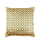 Housse de coussin Seq home en soie marron doré 45x45cm
