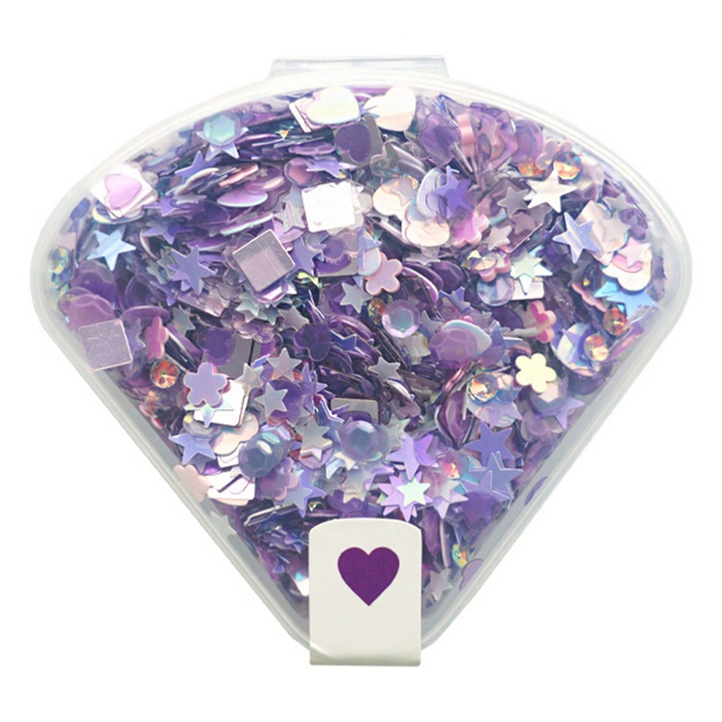 Le choix de Nellie • confettis violets 20g dans une boîte en plastique