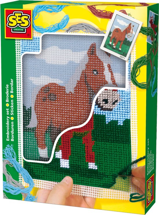 SES SES brod la broderie d'un cheval