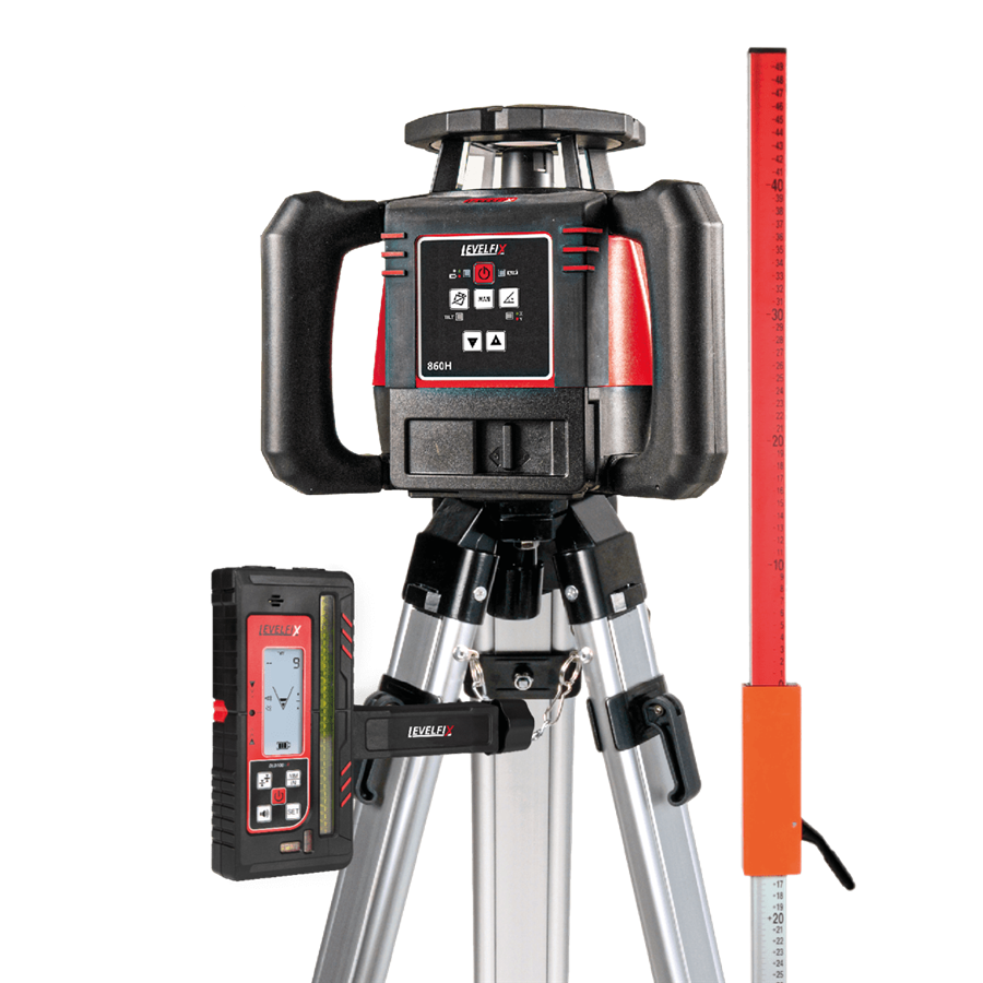 Ensemble laser de construction Levelfix 860h rouge