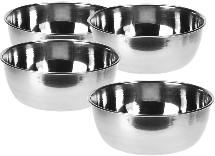 Excellent ensemble de bols en acier inoxydable pour articles ménagers 11x4cm, ensemble de 4 pièces