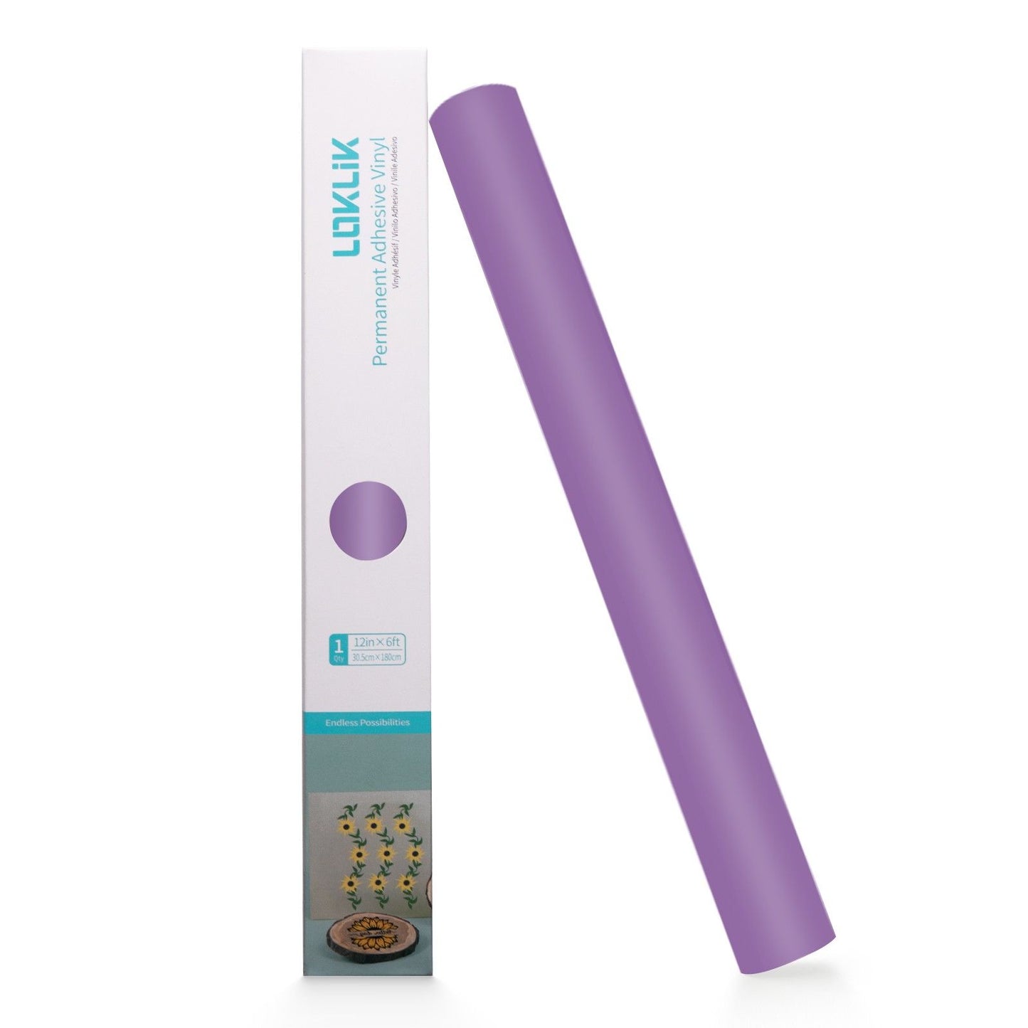 Loklik • vinyle autocollant permanent violet clair mat 30,5x180cm