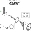 Capuchon extérieur Shimano pour FC-R9200-P