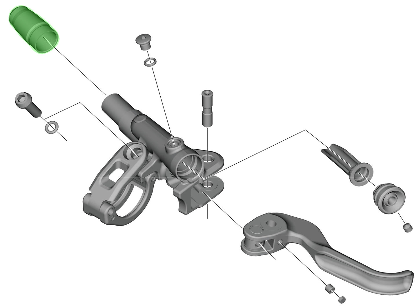 Couvercle de tuyau Shimano pour bl-m9100 9120 8100 7100