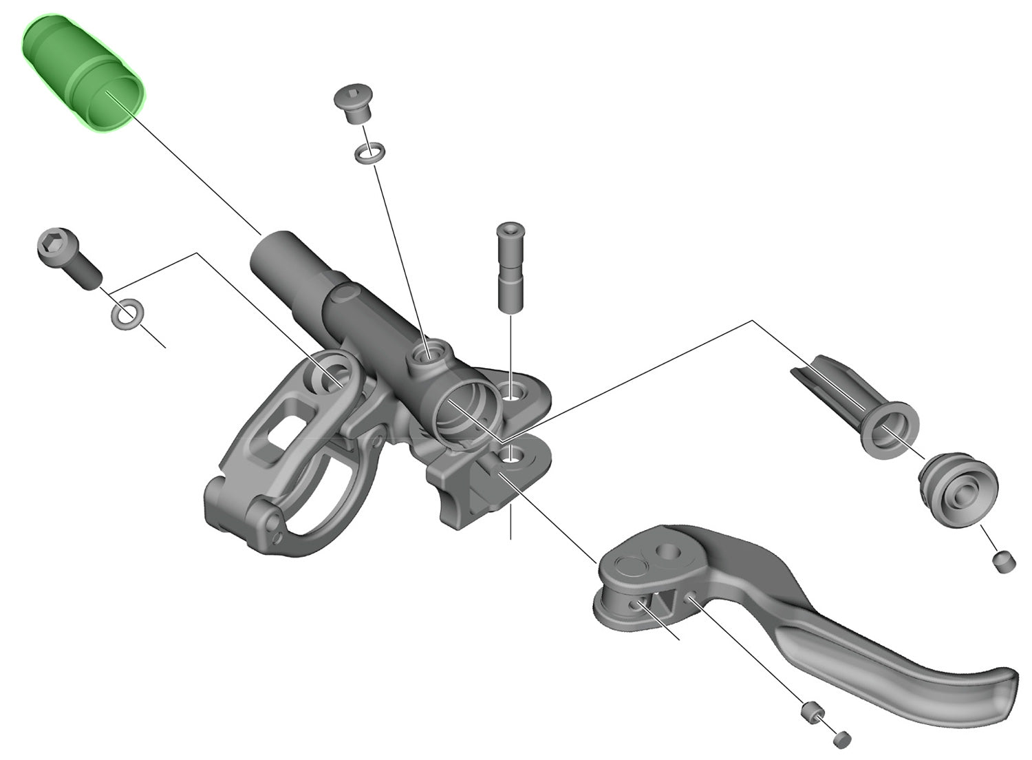 Couvercle de tuyau Shimano pour bl-m9100 9120 8100 7100