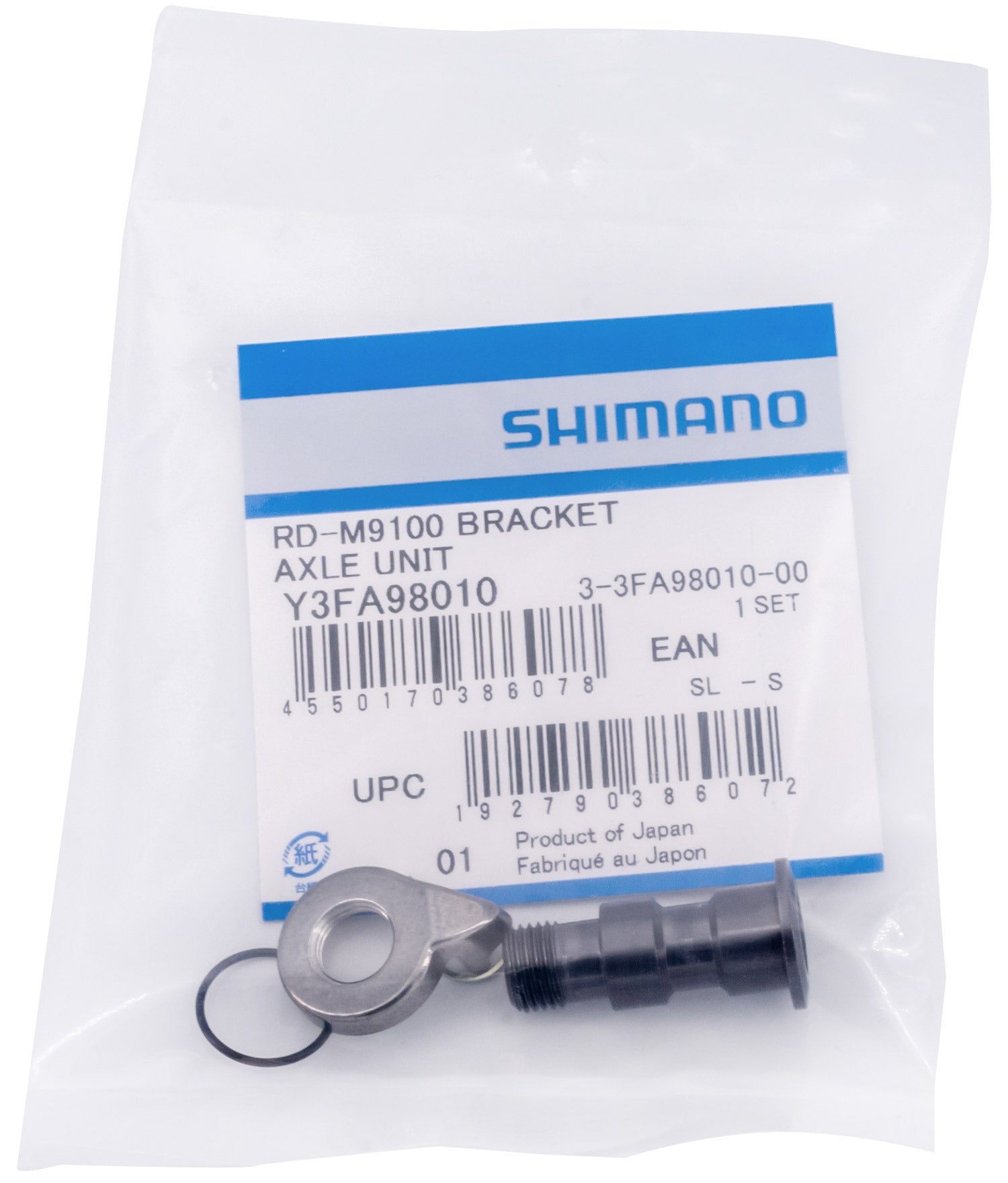 Unité d'essieu Shimano pour support de dérailleur arrière rd-m9100