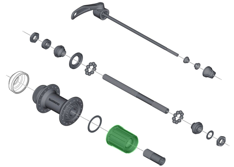 Shimano Cassettebody Alivio FH-M4050 8 9 vitesses