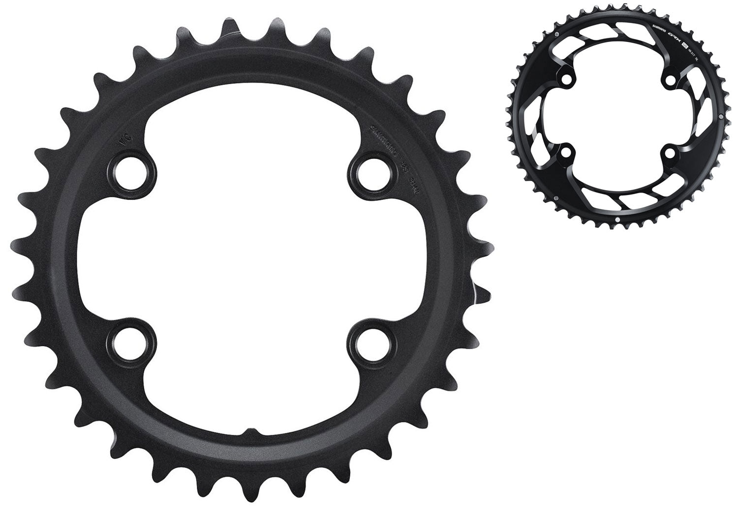 Plateau Shimano grx fc-rx820 2x12 vitesses | 48 fenêtres