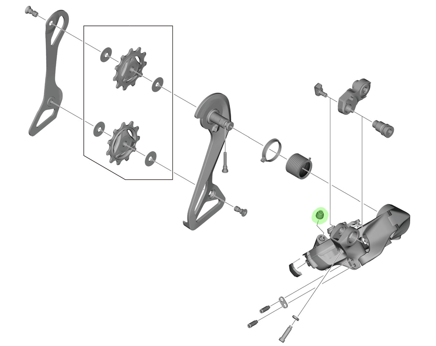 Botte Shimano pour connexion par câble ew-sd300