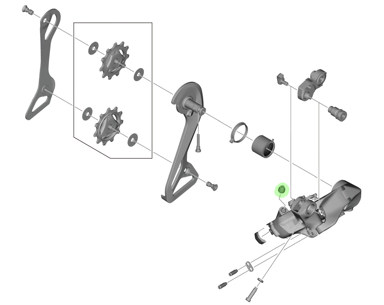 Botte Shimano pour connexion par câble ew-sd300