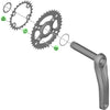 Boulons de plateau Shimano pour fc-m610-2 mt610-b2 (4 pièces)