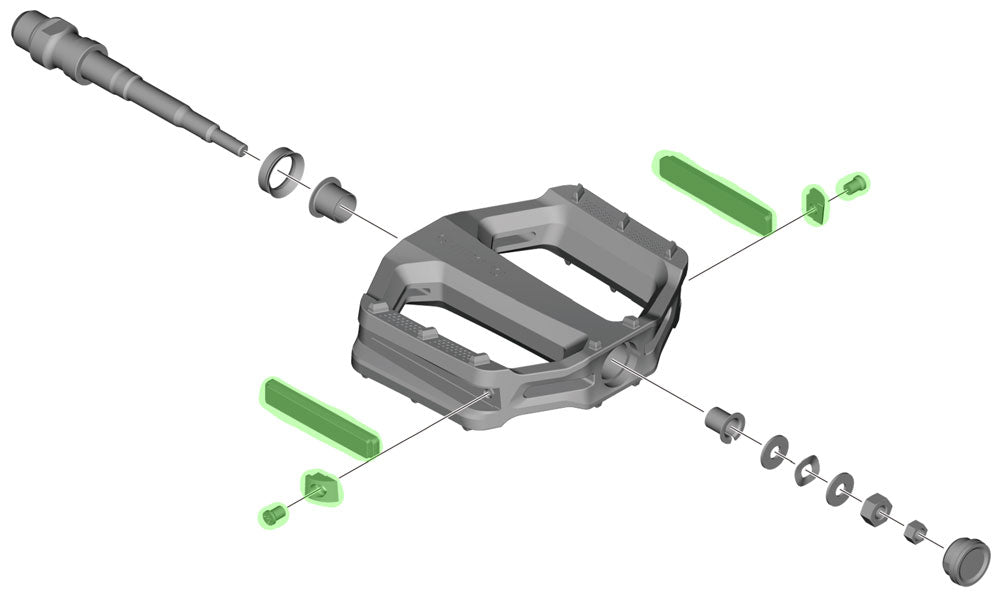 Jeu de réflecteurs Shimano SM-PD71