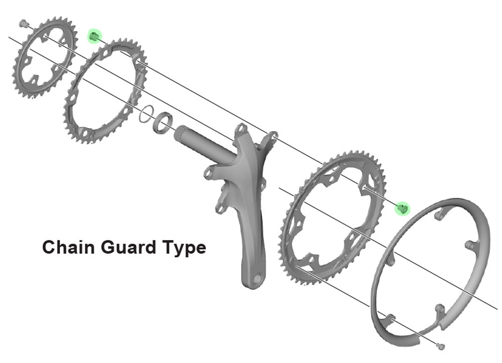 Vis de plateau Shimano sora claris (5 pièces)