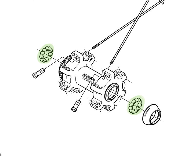 Billes d'acier Shimano 5 32 (34 pièces)