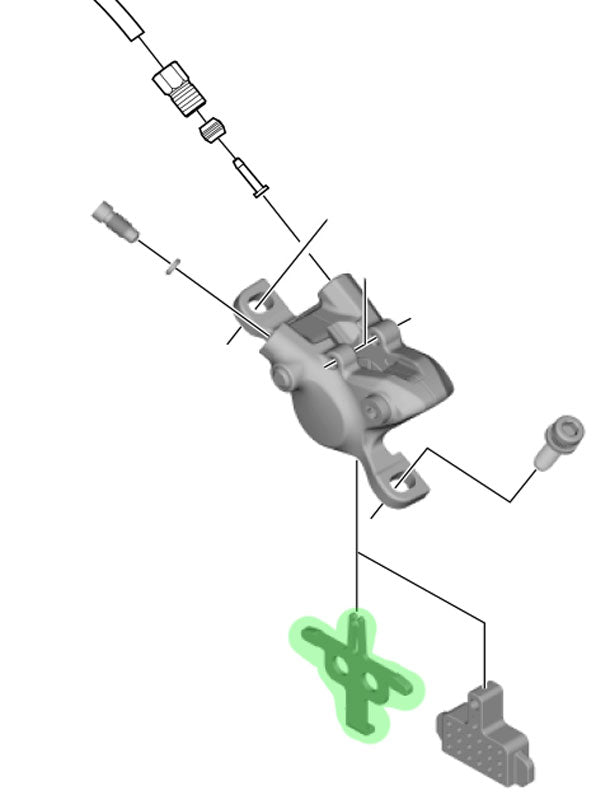 Entretoise de patin Shimano pour br-m315 365 br-mt200 400 410