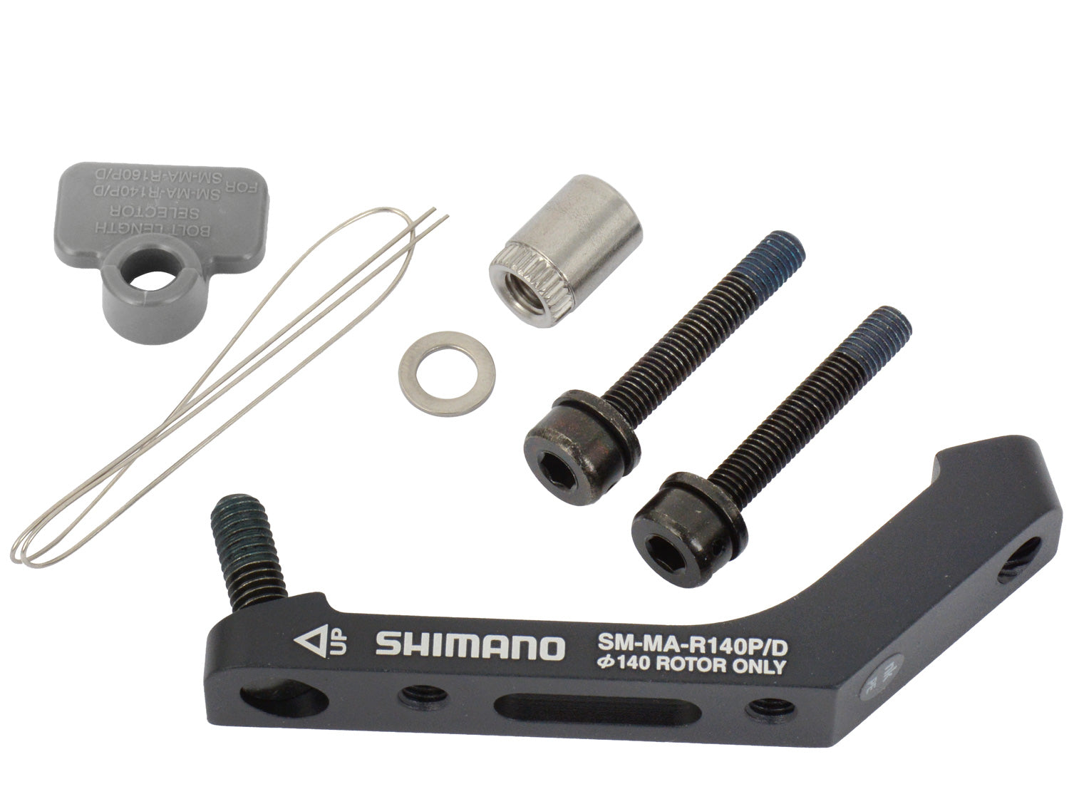 Adaptateur Shimano sm-ma-r140p d post-mount vers flat-mount pour rotor arrière de 140 mm