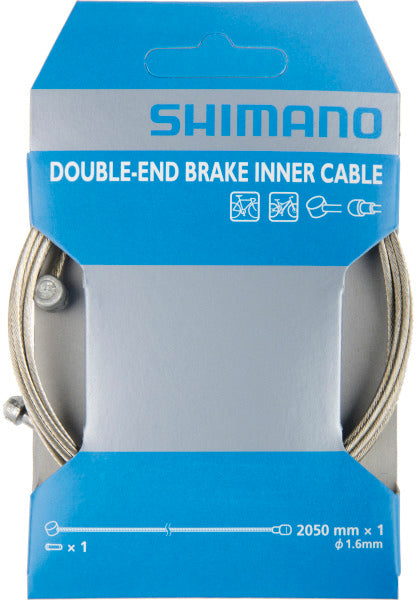 Câble intérieur de frein en acier Shimano vtt route 1,6 mm x 2050 mm