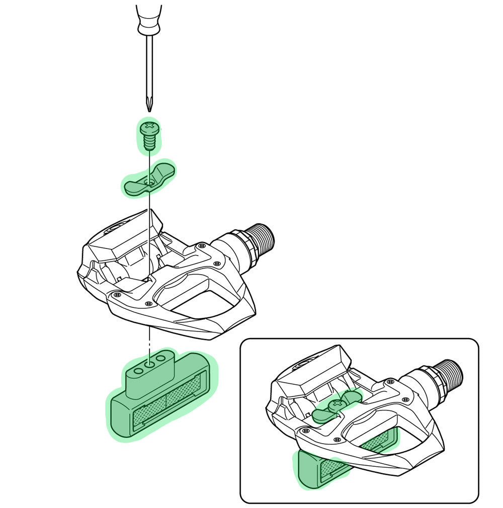 Jeu de réflecteurs Shimano SM-PD63