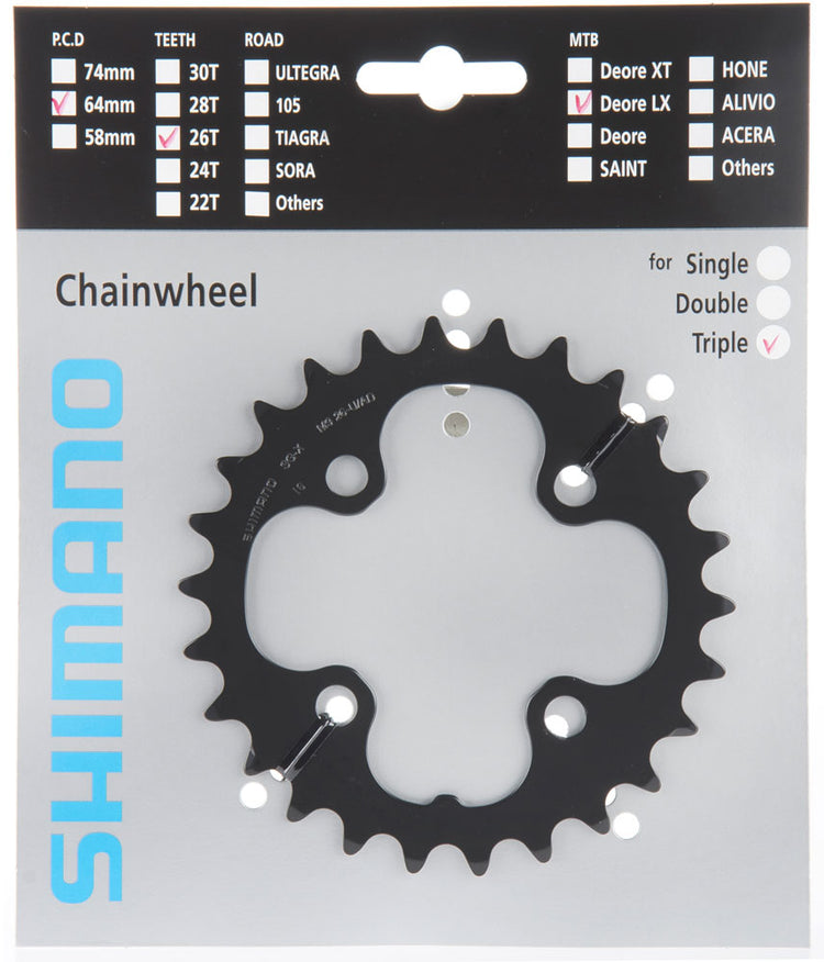 Plateau Shimano slx pour fc-m661 670 26 dents