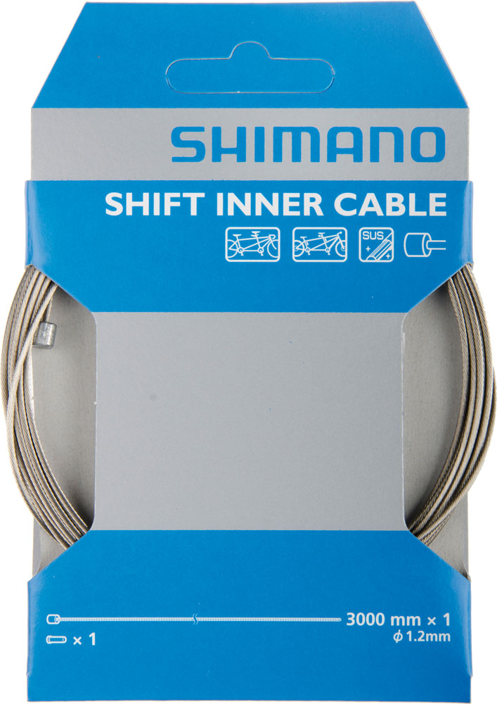 Câble intérieur de changement de vitesse sus-shift Shimano tandem en acier inoxydable 1,2 mm x 3000 mm