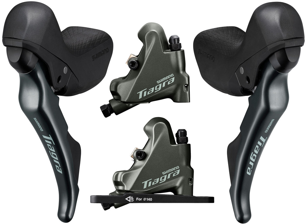 Shimano tiagra st-4720+br-4770 jeu de freins à disque 2x10 vitesses