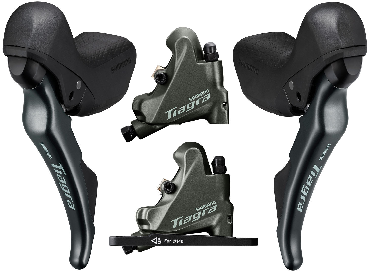Shimano tiagra st-4720+br-4770 jeu de freins à disque 2x10 vitesses