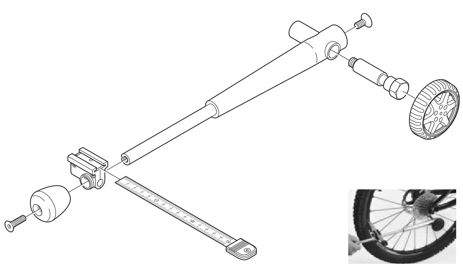 Outil d'alignement de patte arrière Shimano TL-RD11