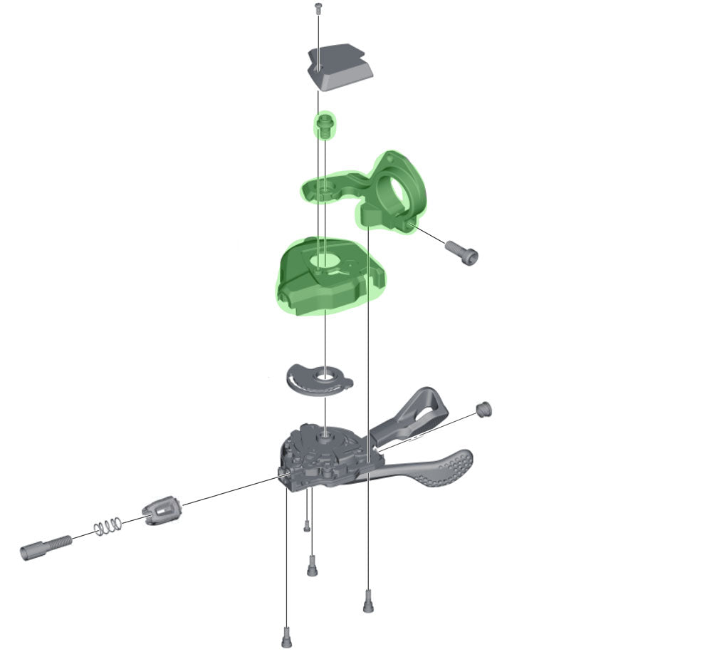 Shimano couvercle de base sl-m8000 sans indicateur droit