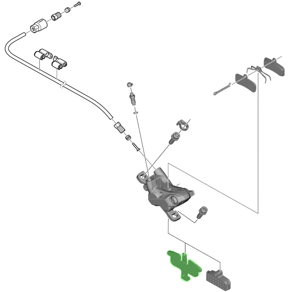 Entretoise de patin Shimano pour br-mt520