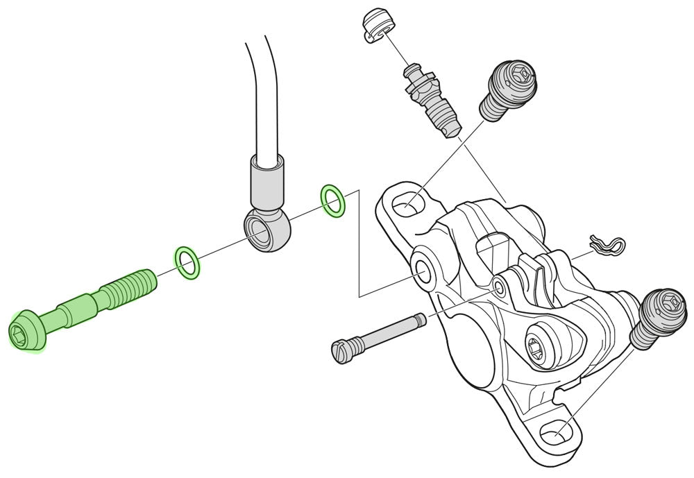 Joint torique de boulon banjo Shimano pour sm-bh90-sbm